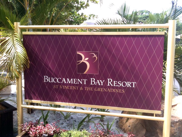 Buccament Bay Resort monument