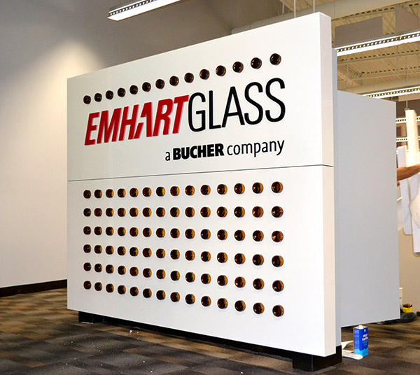 final logo wall "Emhart glass"