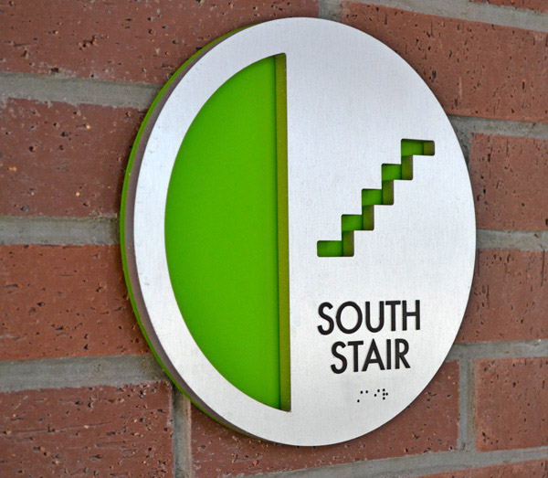stair id signage sign