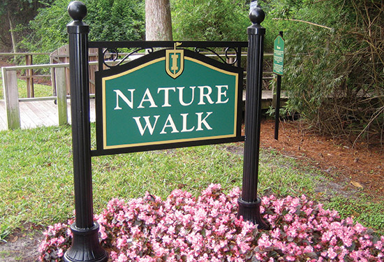 "Nature Walk" Post & Panel Signage