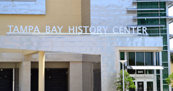 "Tampa bay history center" signage