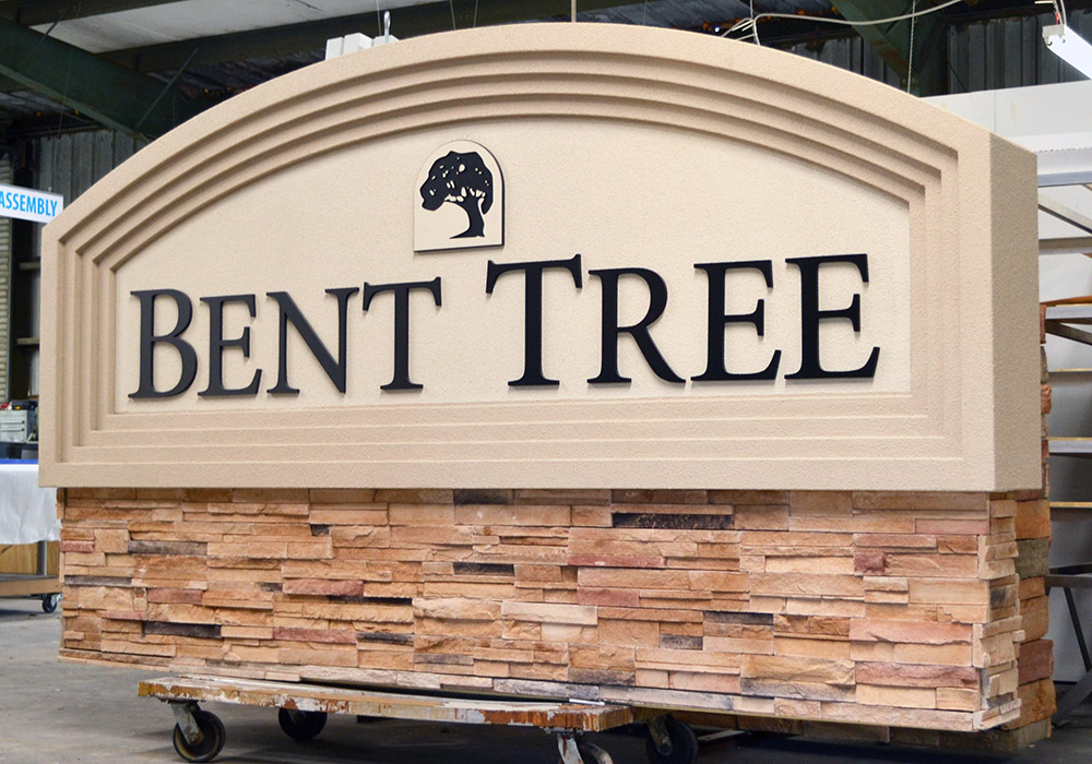 "Bent Tree" Monument Signage
