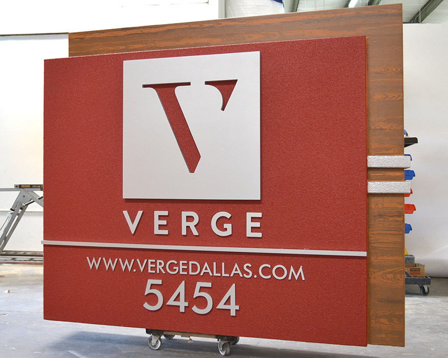 "Verge" Monument Signage