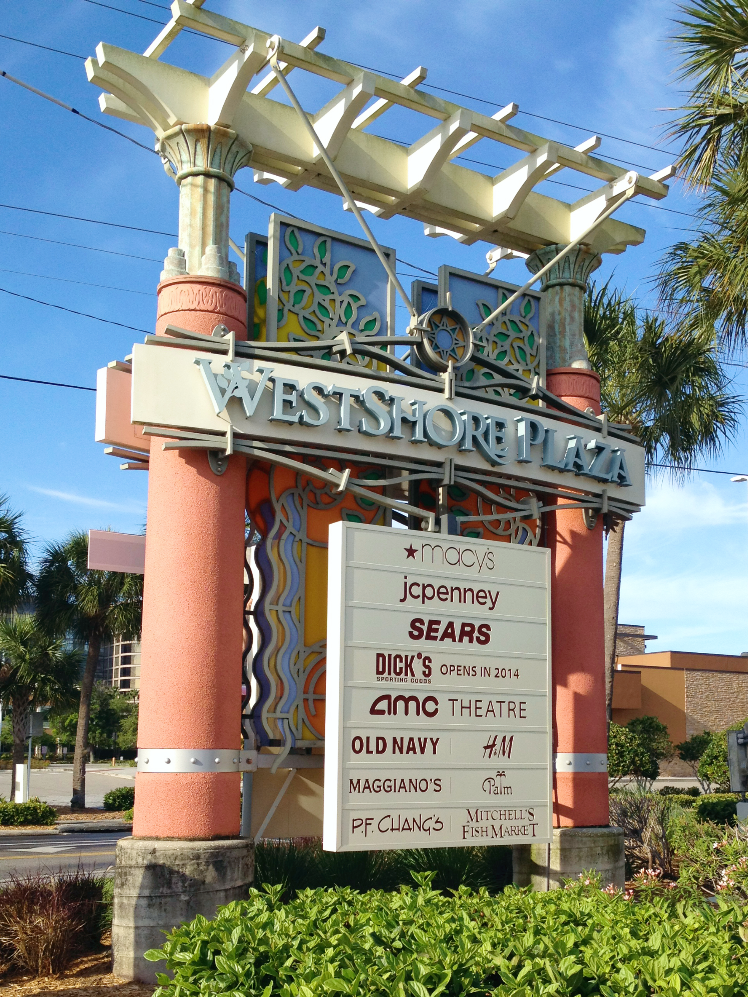 "Westshore Plaza" Pylon sign