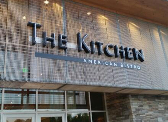 "The Kitchen" Channel cut letters Signage