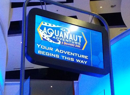 "Aquanaut" Hanging Signage