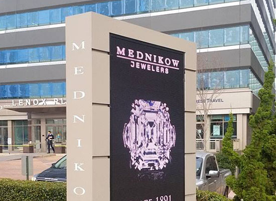 "Mednikow Jewelers" Monument Signage