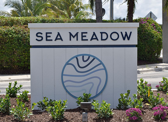 "Sea Meadow" Monument Signage