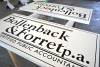 "Bollenback & Forret p.a." CNC Routing Signage