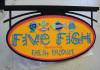 "Five Fish" Sandblasted Panel Signage